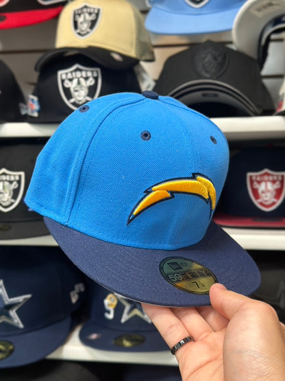 LA Chargers NFL Fitted Hat | New Era 59FIFTY Sized Cap| Blue/Navy