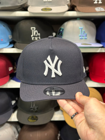 New York Yankees MLB A-Frame Cap | New Era 9FIFTY Adjustable Snapback | Navy