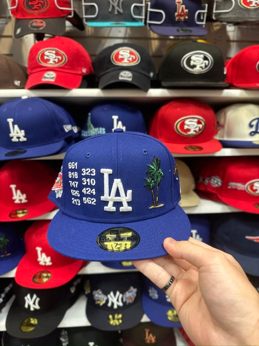 LA Dodgers MLB Patches | New Era 59FIFTY Fitted Cap | Blue