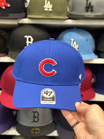 Chicago Cubs MLB Ball Cap | '47 Brand MVP Adjustable Curve Cap | Color Options