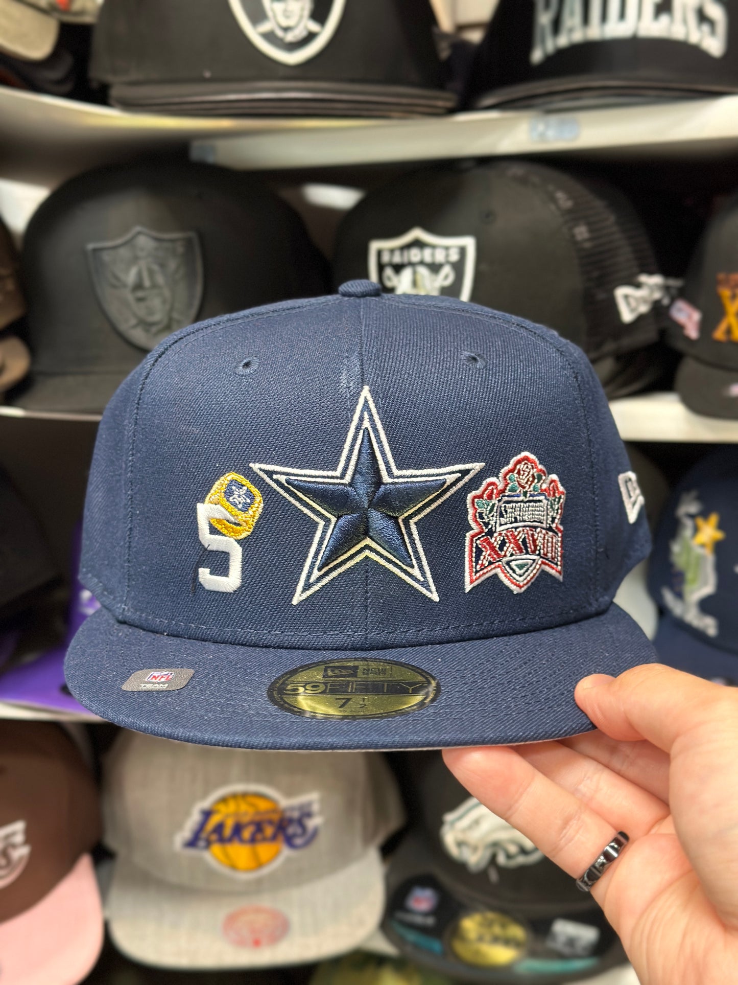 Dallas Cowboys NFL Themed Patches | New Era 59FIFTY Fitted Cap | Navy