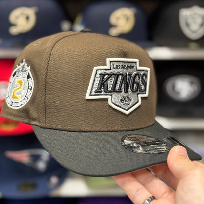 New Era Los Angeles Kings '2X Champions' A-Frame Brown/Black 9FIFTY Snapback - Product Image