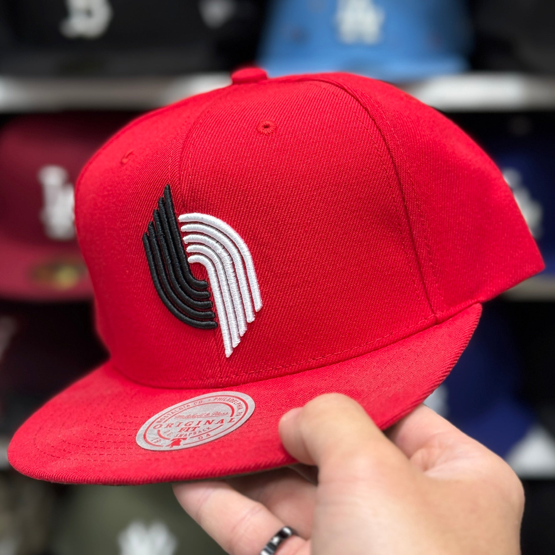 Portland Trail Blazers Red Mitchell & Ness Snapback