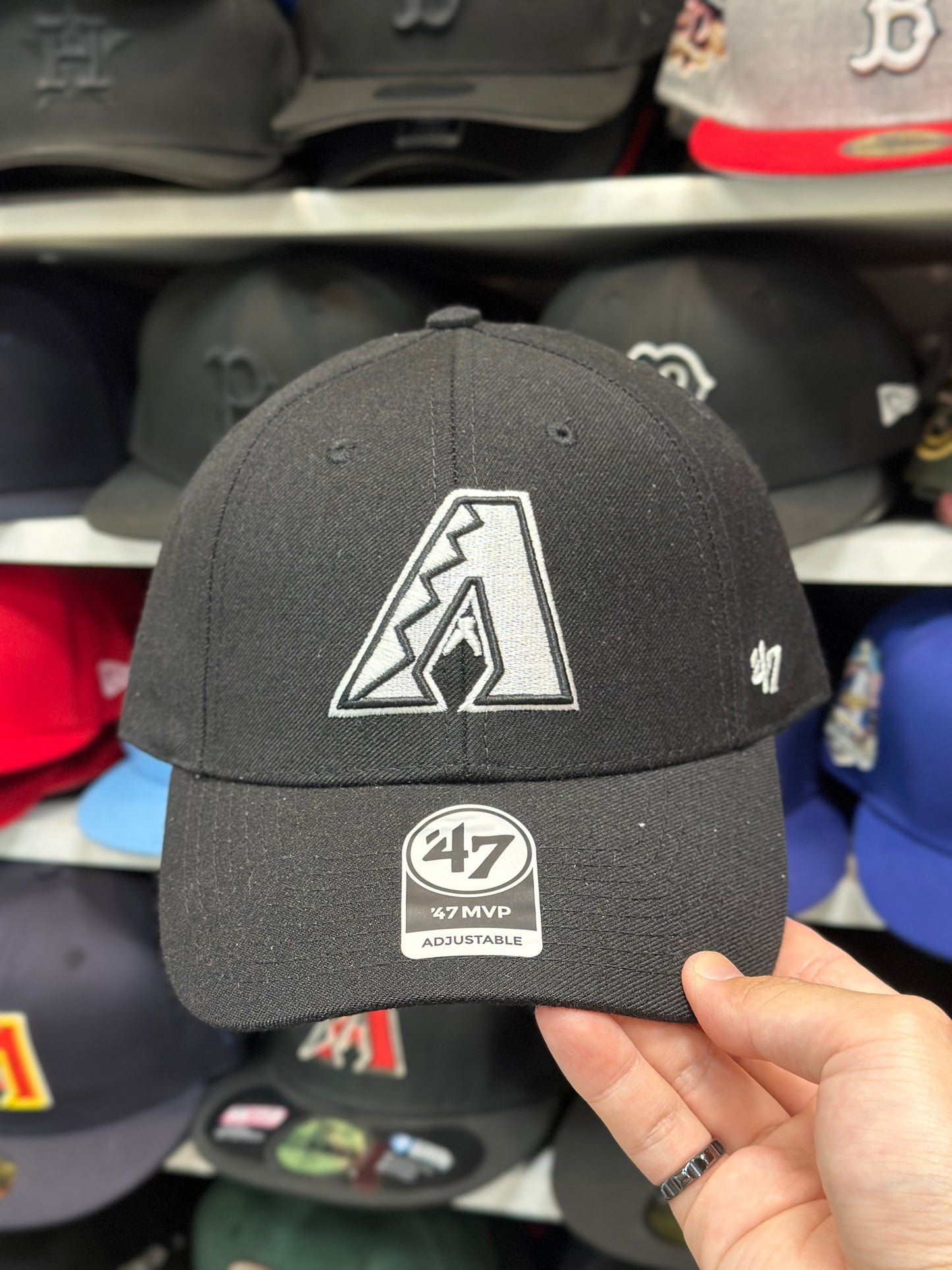 Arizona Diamondbacks MLB Ball Cap | '47 Brand MVP Adjustable Curve Cap | Color Options