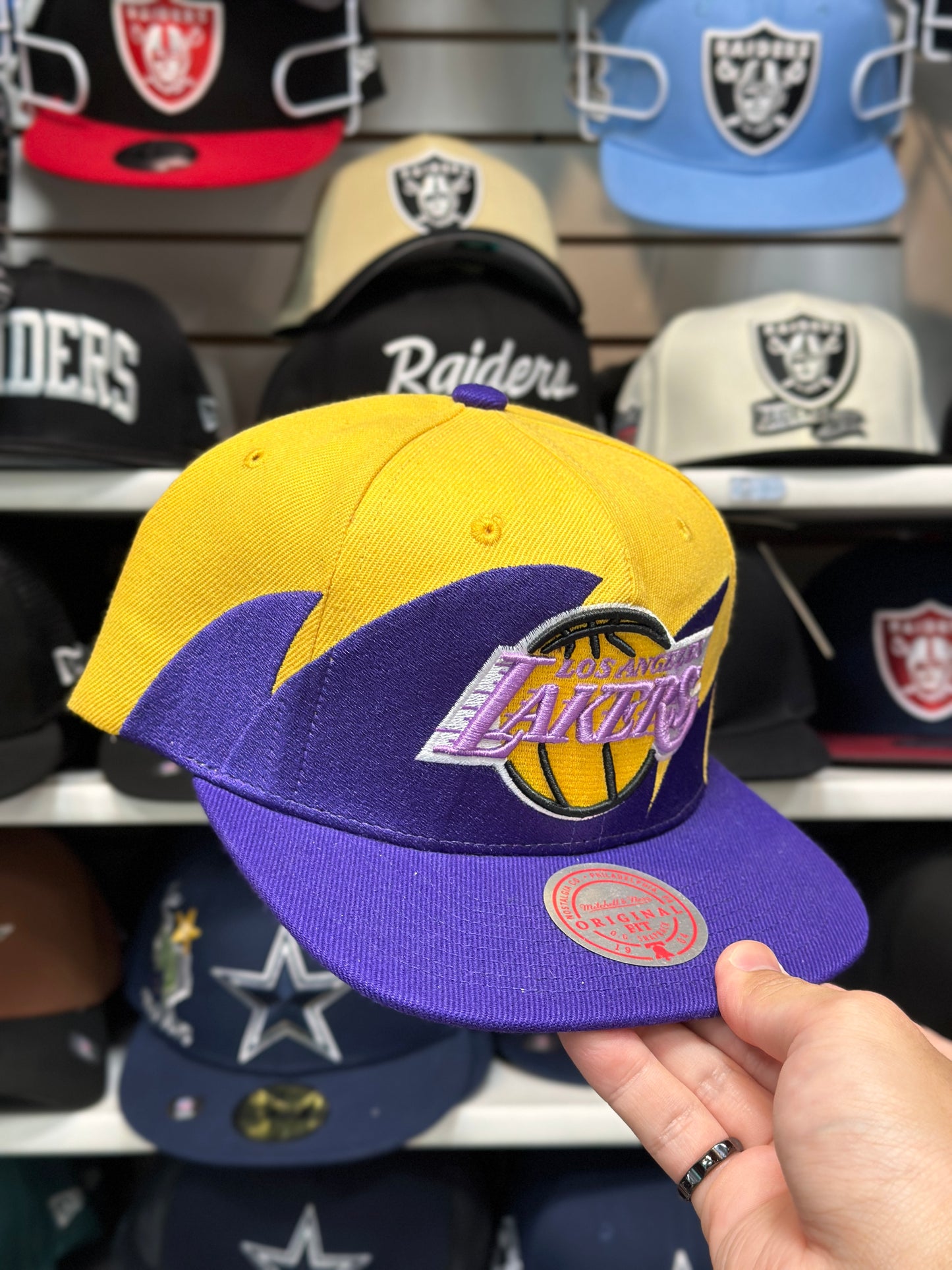 LA Lakers NBA Snapback | Vintage Mitchell & Ness Original Fit Adjustable Hat | Multicolor