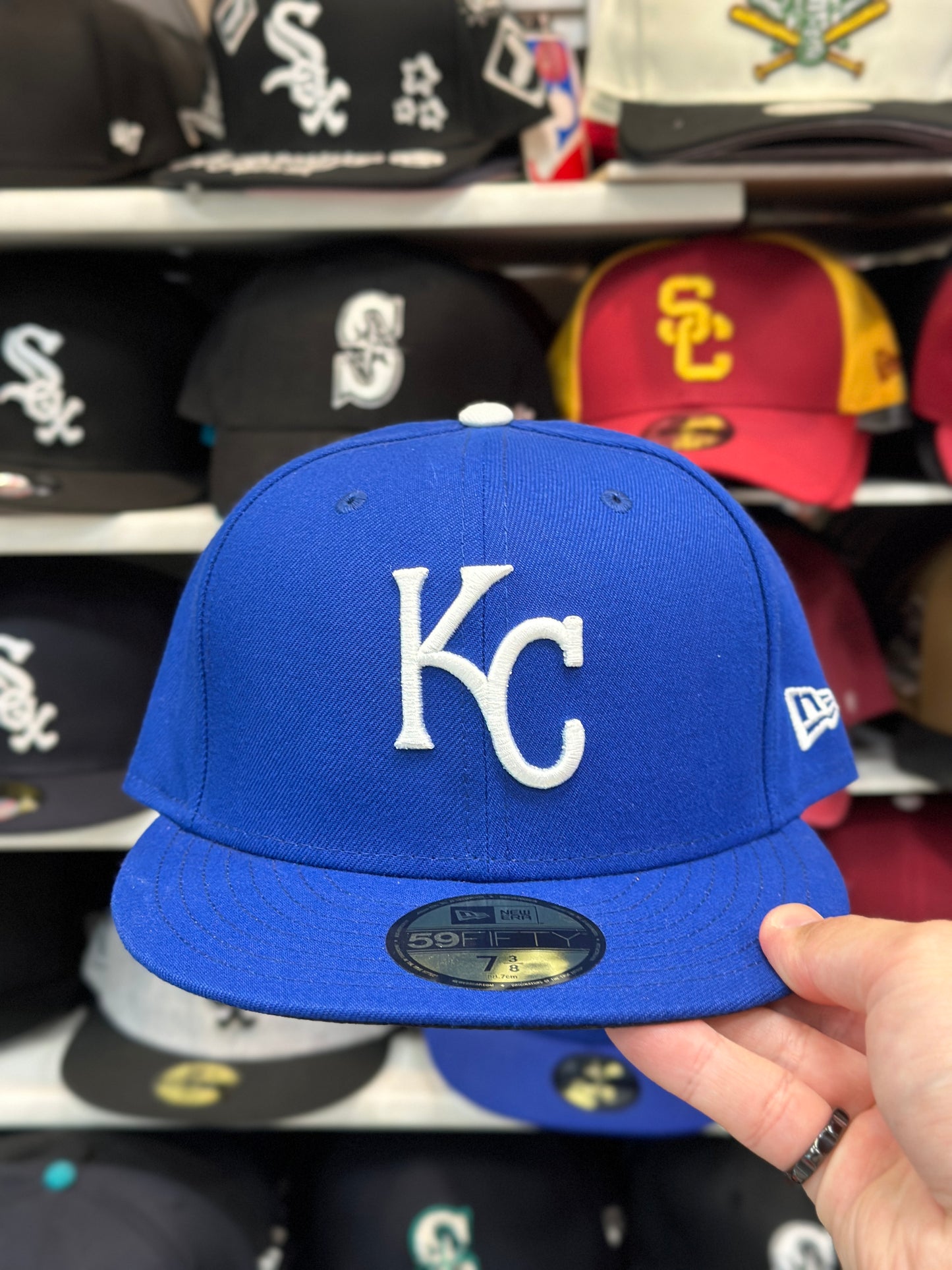 Kansas City Royals MLB Snapback | Classic New Era 9FIFTY Adjustable Cap | Blue/White