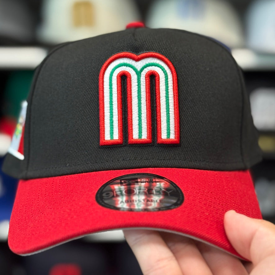 New Era Mexico World Baseball Classics A-Frame Black/Red 9FORTY Snapback