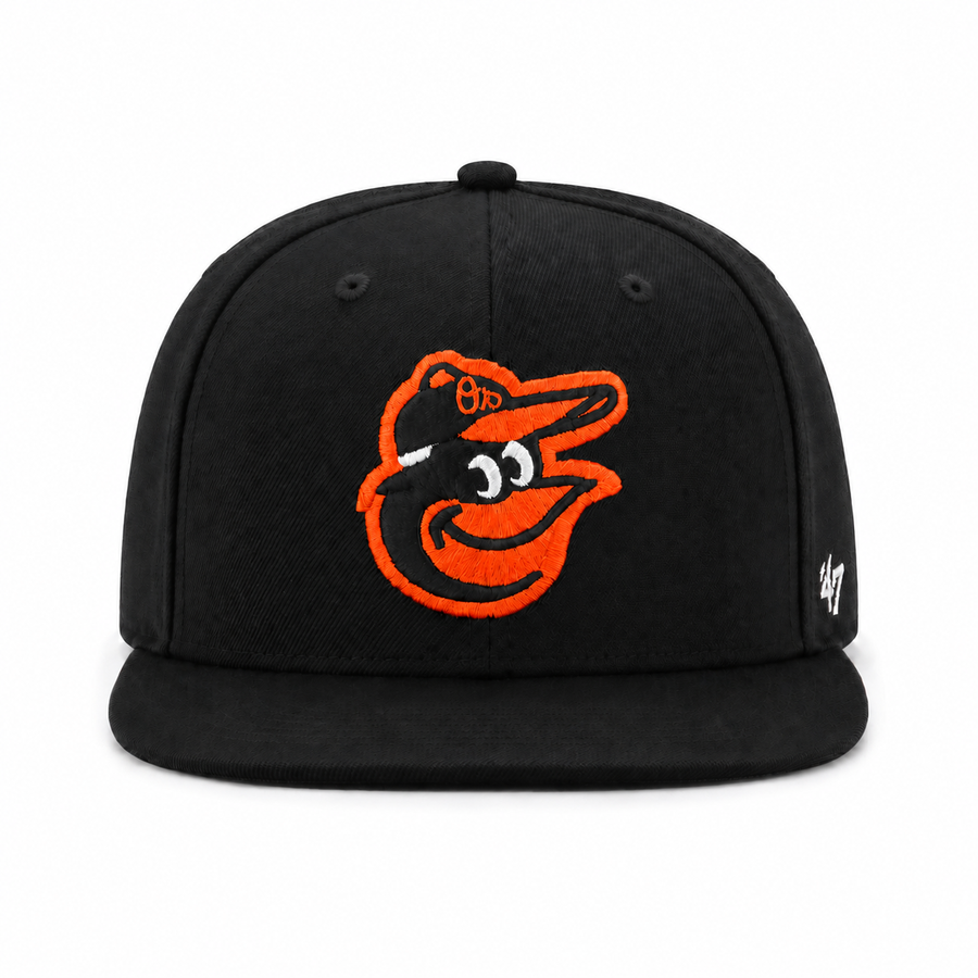 Baltimore Orioles '47 Brand Captain Adjustable Snapback - Black - Product Image
