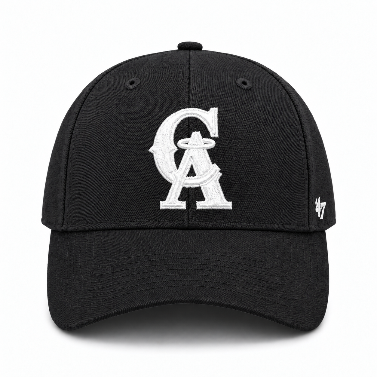 Los Angeles Angels '47 Brand MVP Adjustable Baseball Cap - Black