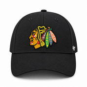 Chicago Blackhawks '47 Brand MVP Adjustable Baseball Cap - Black - Product Image