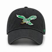 Philadelphia Eagles Heritage '47 Brand Clean Up Adjustable Dad Cap - Black - Product Image