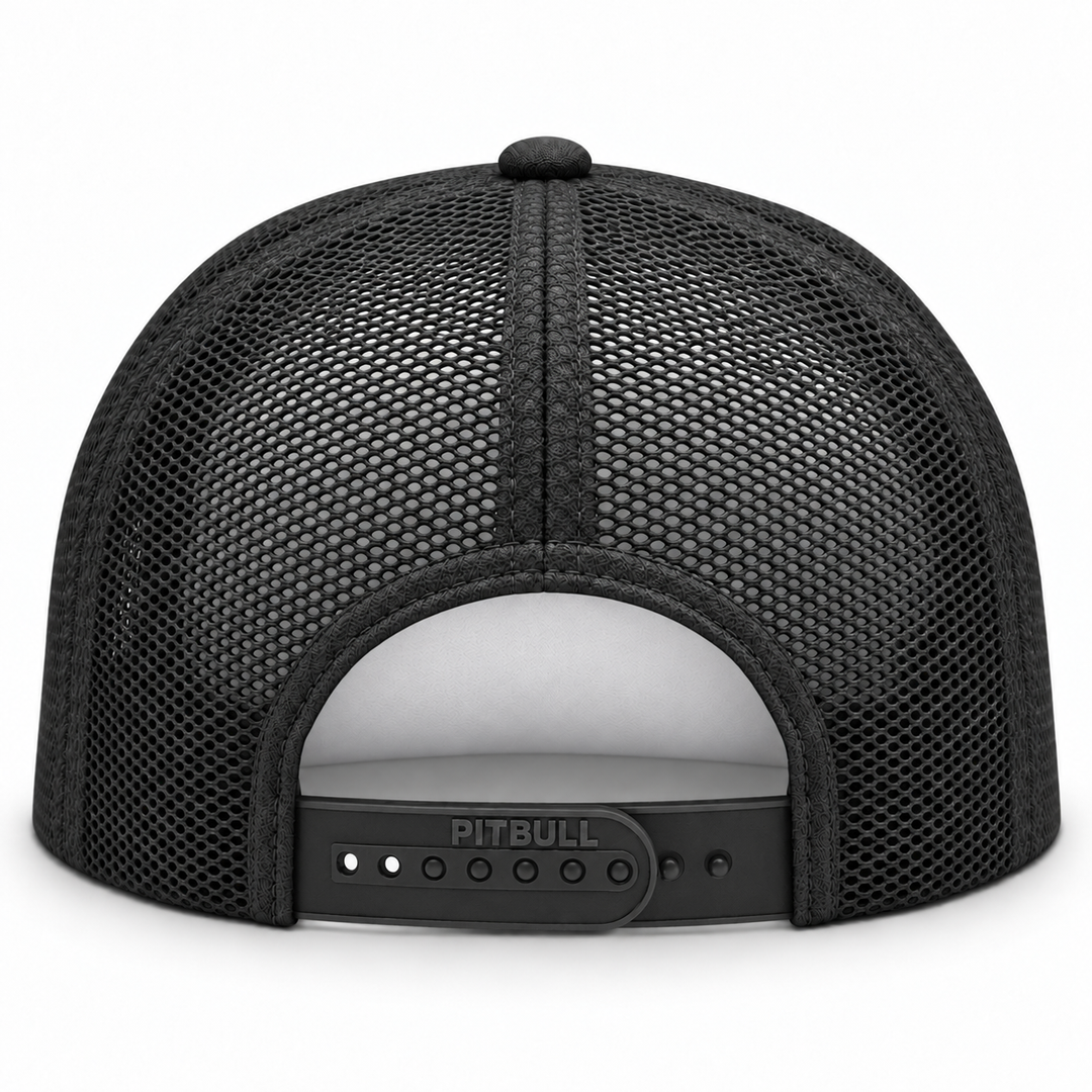 Pit Bull Cambridge PB114 Blank 5-Panel High Frame Foam Adjustable Snapback Hat - White/Black - Product Image