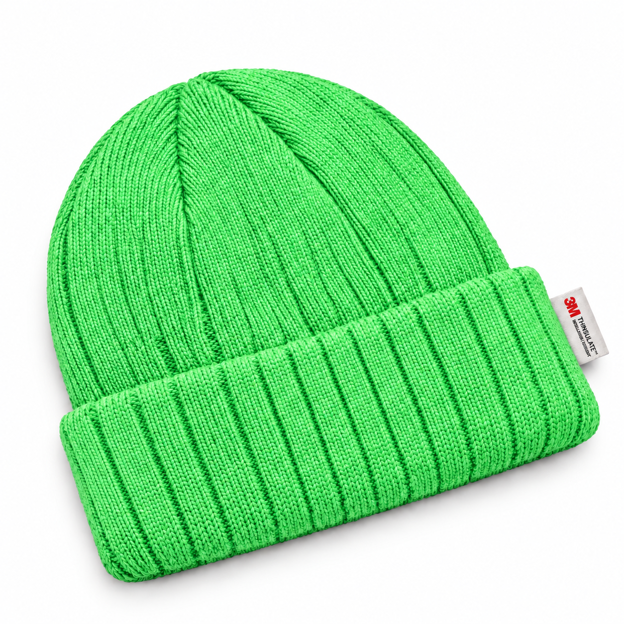 3M 40G Thinsulate Insulated Cuffed Knit Beanie - Highlighter Green - Product Image