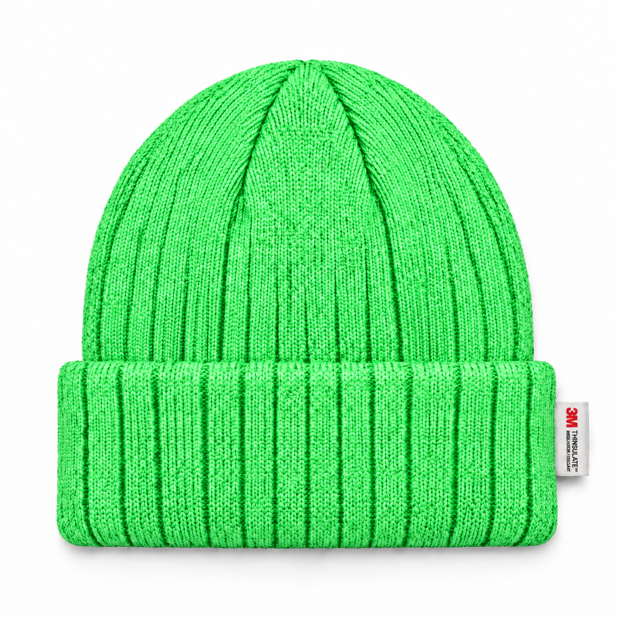 3M 40G Thinsulate Insulated Cuffed Knit Beanie - Highlighter Green - Product Image