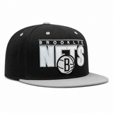 Brooklyn Nets Black/Gray Mitchell & Ness OG Adjustable Snapback Hat