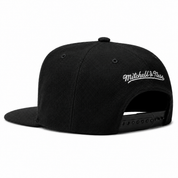 Brooklyn Nets 'Cutout Fonts' Black Mitchell & Ness OG Adjustable Snapback Hat - Product Image
