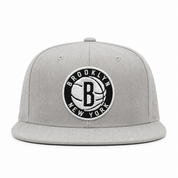 Brooklyn Nets Heather Grey Mitchell & Ness Snapback - Product Image