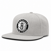 Brooklyn Nets Heather Grey Mitchell & Ness Snapback - Product Image