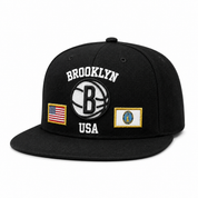 Brooklyn Nets 'USA Pride' Black/White Mitchell & Ness Snapback - Product Image