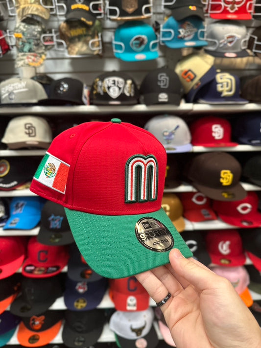 Mexico WBC World Baseball Classic | New Era 9FIFTY A-Frame Snapback | Red/Green