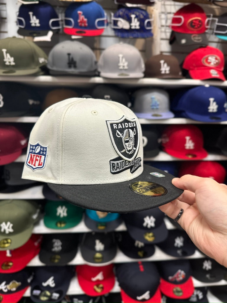 Las Vegas Raiders NFL AFC | New Era 59FIFTY Fitted Cap | Crème/Black