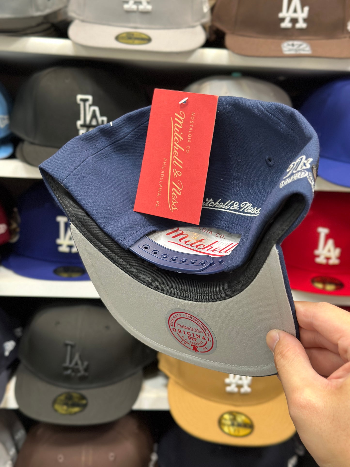 New York Yankees MLB Celebratory Patch | Mitchell & Ness Snapback | Navy