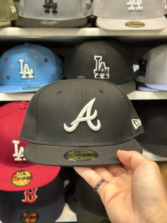 Atlanta Braves MLB Fitted Cap | New Era 59FIFTY Sized Cap | Black