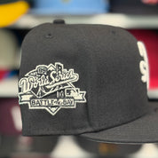 New Era Oakland Athletics Upside Down Logo '1988 World Series' Black 9FIFTY Adjustable Snapback Hat