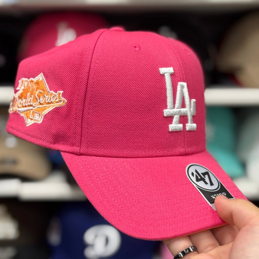 Los Angeles Dodgers '1988 World Series' '47 Brand Snapback | Pink