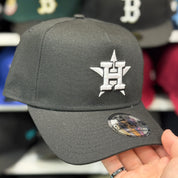 New Era Houston Astros A-Frame Black/White 9FORTY Snapback - Product Image
