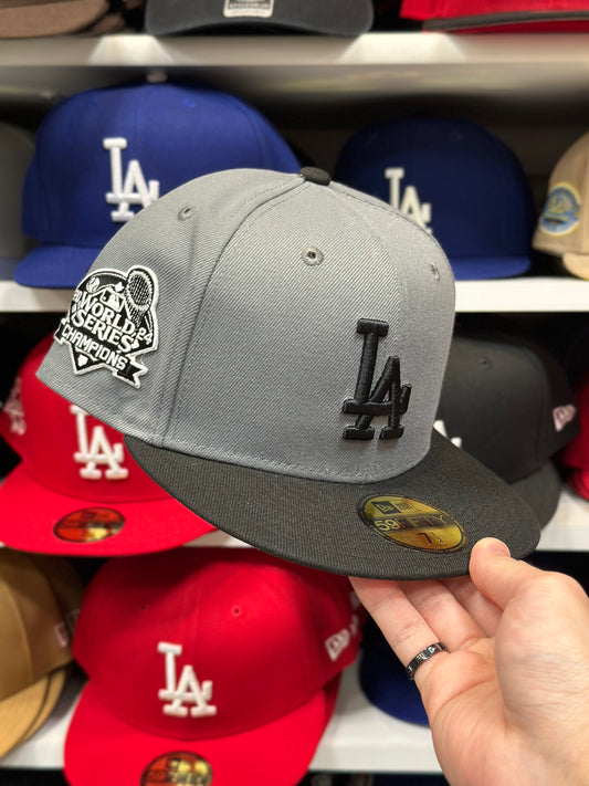 LA Dodgers 2024 World Series Championship Fitted | New Era 59FIFTY Fitted Cap | Gray/Black