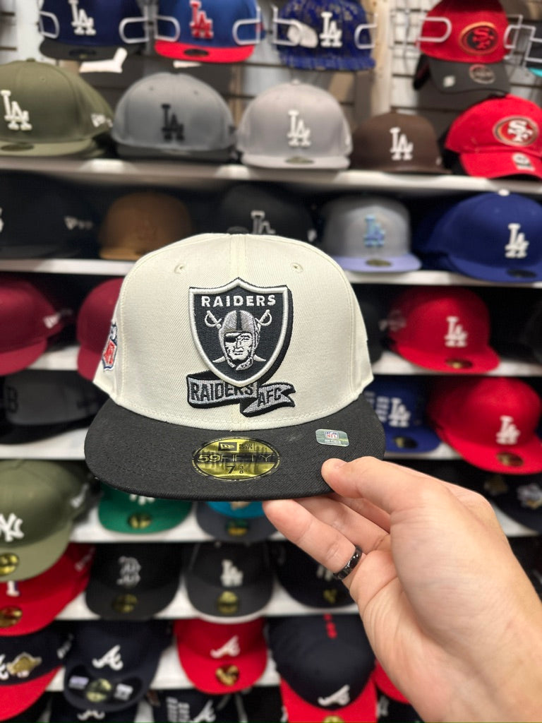 Las Vegas Raiders NFL AFC | New Era 59FIFTY Fitted Cap | Crème/Black