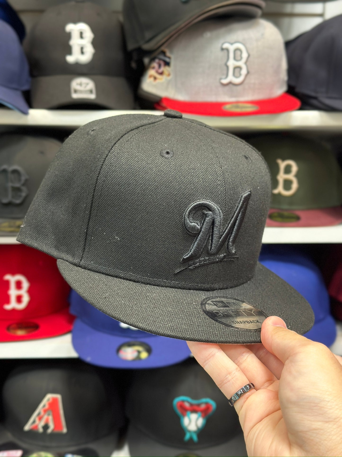 Milwaukee Brewers MLB Snapback | New Era 9FIFTY Adjustable Snap | Black