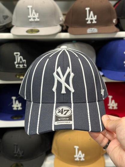 New York Yankees MLB Ball Cap | '47 Brand MVP Adjustable Curve Cap | Color Options