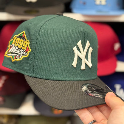New Era New York Yankees '1999 World Series' A-Frame Dark Green/Black 9FIFTY Snapback - Product Image