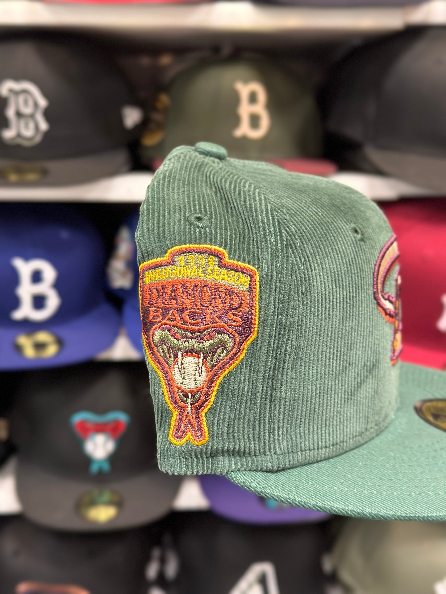 Arizona Diamondbacks MLB Corduroy | New Era 59FIFTY Sized Cap | Green