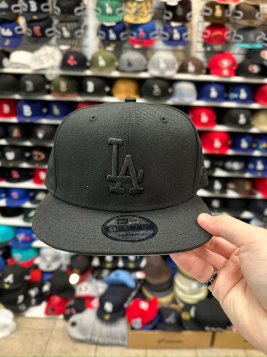 LA Dodgers MLB All Black | New Era 9FIFTY Snapback | Black