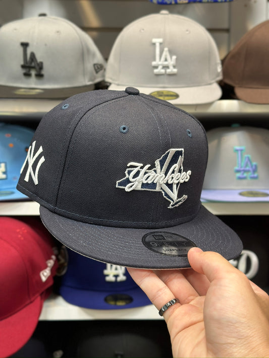 New York Yankees MLB 'State Cap' | New Era 9FIFTY Adjustable Snap | Navy