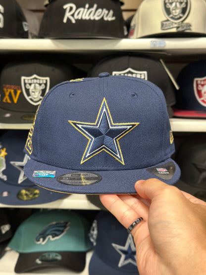 Dallas Cowboys NFL '5x Superbowl Champion' | New Era 9FIFTY Snapback | Navy/Gold