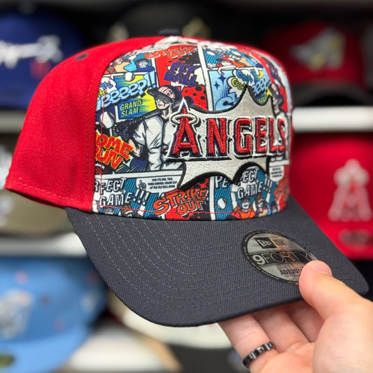 New Era Los Angeles Angels 'Diamond Hero Edition' A-Frame 9FORTY Snapback - Red
