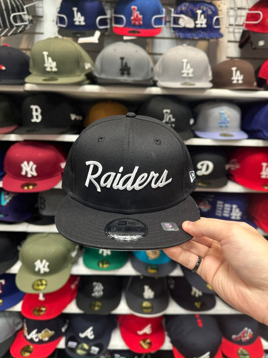 Las Vegas Raiders NFL Script | New Era 9FIFTY Snapback | Color Options