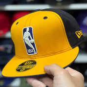 New Era Los Angeles Lakers 'NBA Logo' Black/Yellow 59FIFTY Fitted Hat