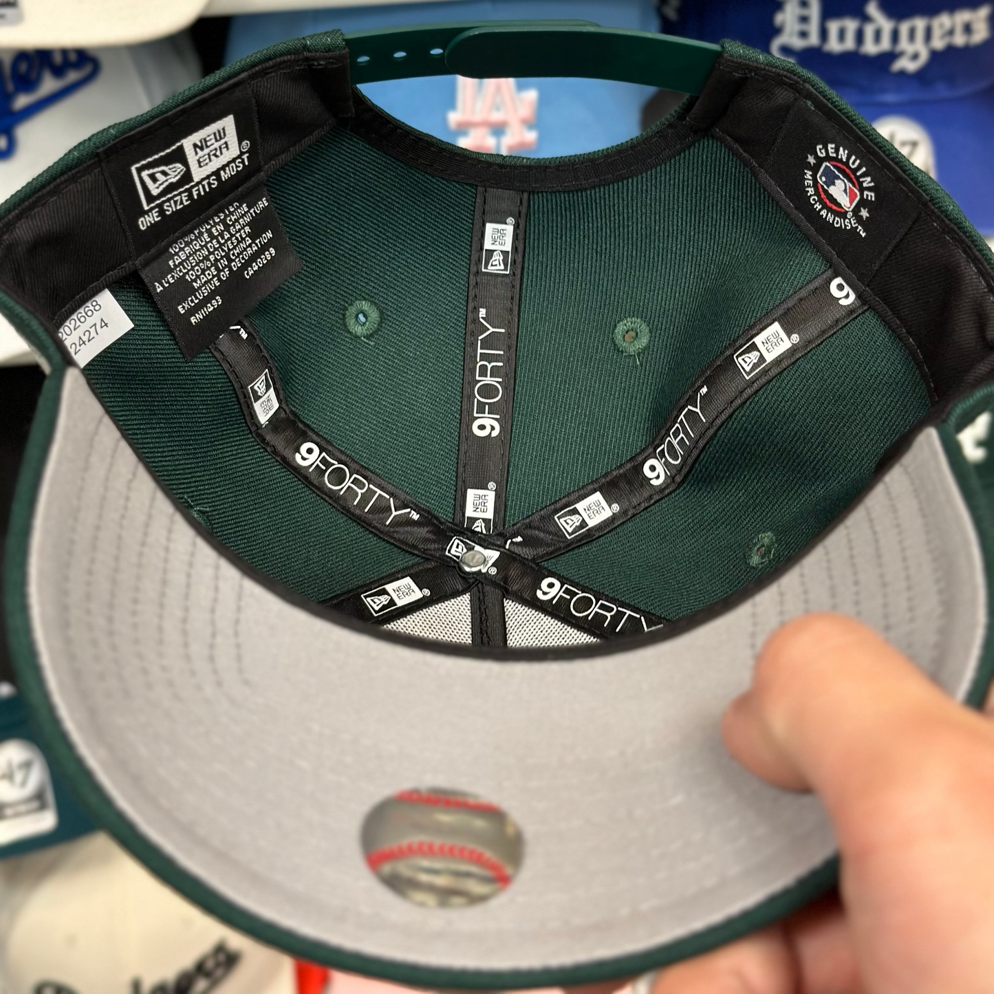 LA Dodgers A-Frame Snapback | New Era 9FORTY | Dark Green