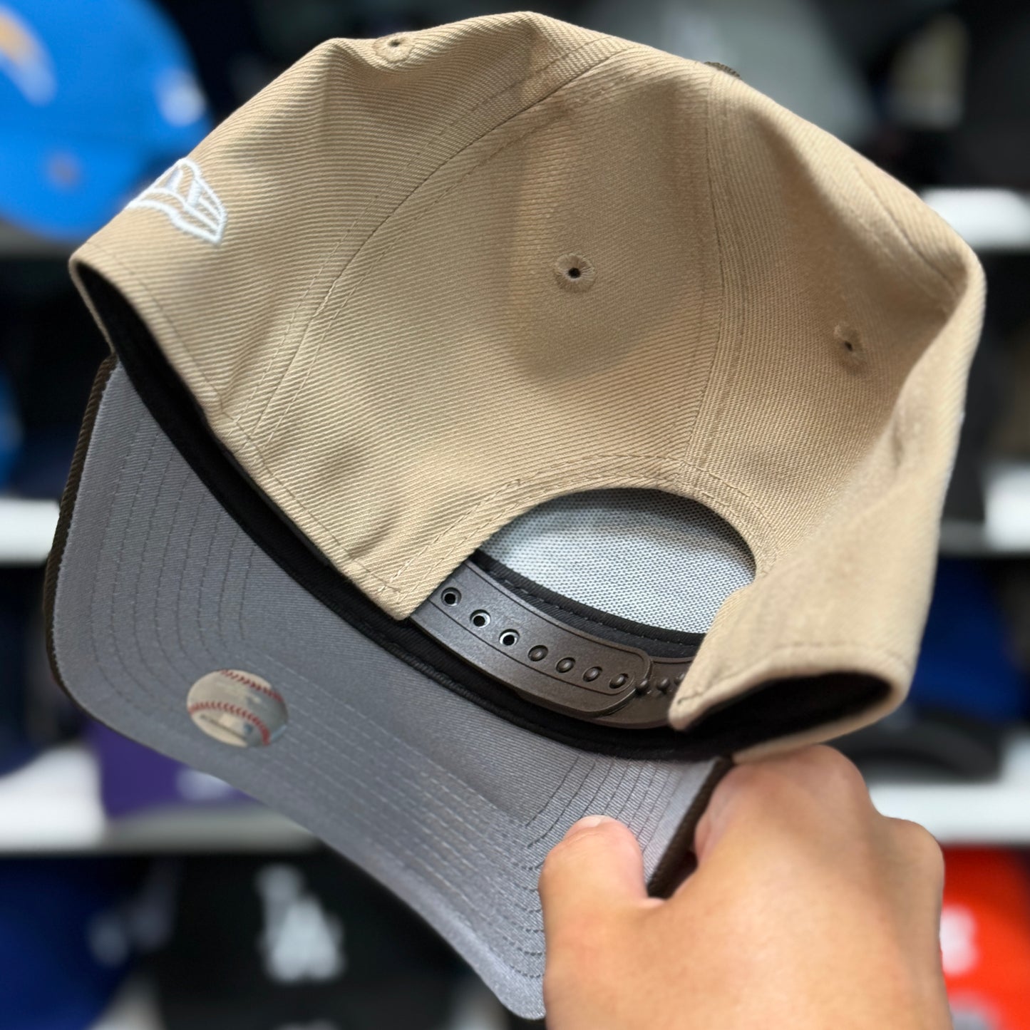New Era Los Angeles Dodgers A-Frame '40th Anniversary' 9FORTY Snapback Tan/Brown
