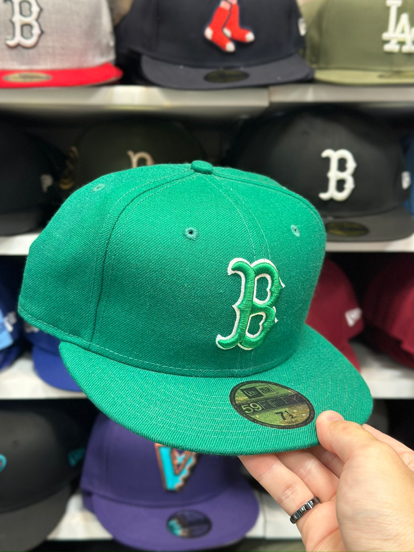 Boston Red Sox MLB Fitted Cap | New Era 59FIFTY Sized Cap | Green