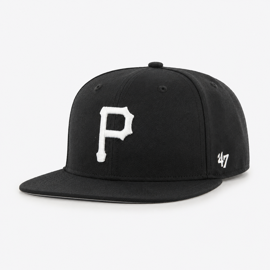 Pittsburgh Pirates '47 Brand Captain Adjustable Snapback - Black - Product Image