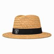 Las Vegas Raiders '47 Brand Natural Shaded Straw Hat - Khaki/Black - Product Image