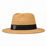 Las Vegas Raiders '47 Brand Natural Shaded Straw Hat - Khaki/Black