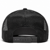 YP Classics A-Frame Blank 5-Panel Adjustable Trucker Snapback Hat - Dark Gray/Black