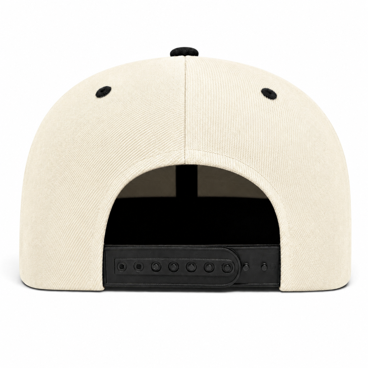 YP Classics Premium Blank 6-Panel Adjustable Snapback Hat - Chrome/Black